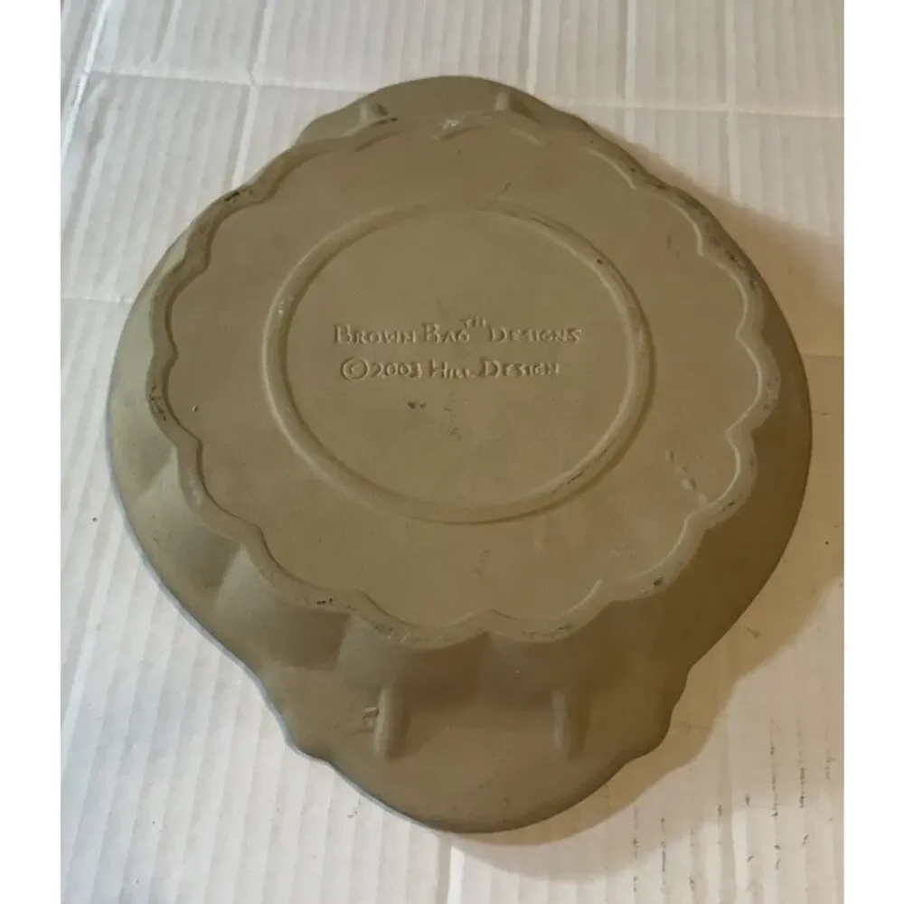 Vintage 2003 Brown Bag Art Shortbread Cookie Mold Hill Design Flowers
